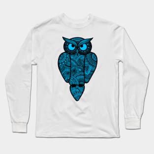 Owl (light blue) Long Sleeve T-Shirt